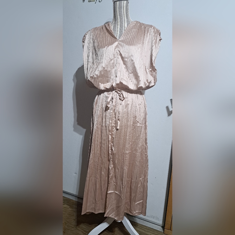 MOTF champagne midi dress NWT'S